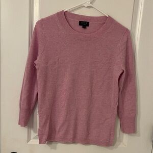 J. Crew Soft  Pink cashmere sweater